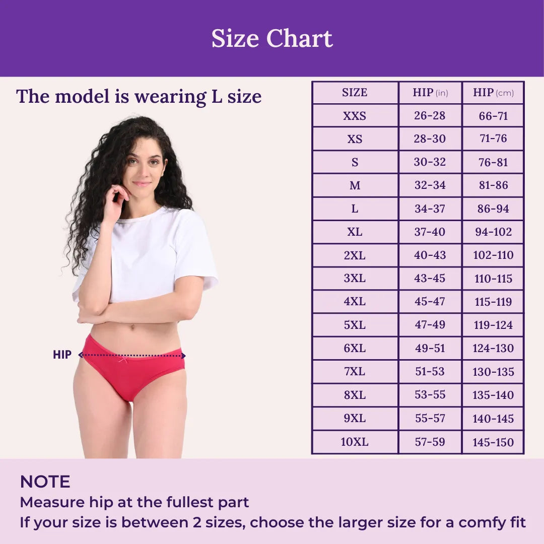 Size Chart For Bikini