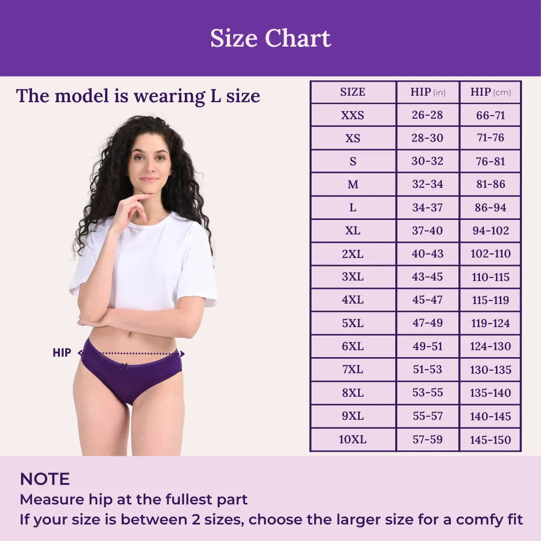 Size Chart For Bikini