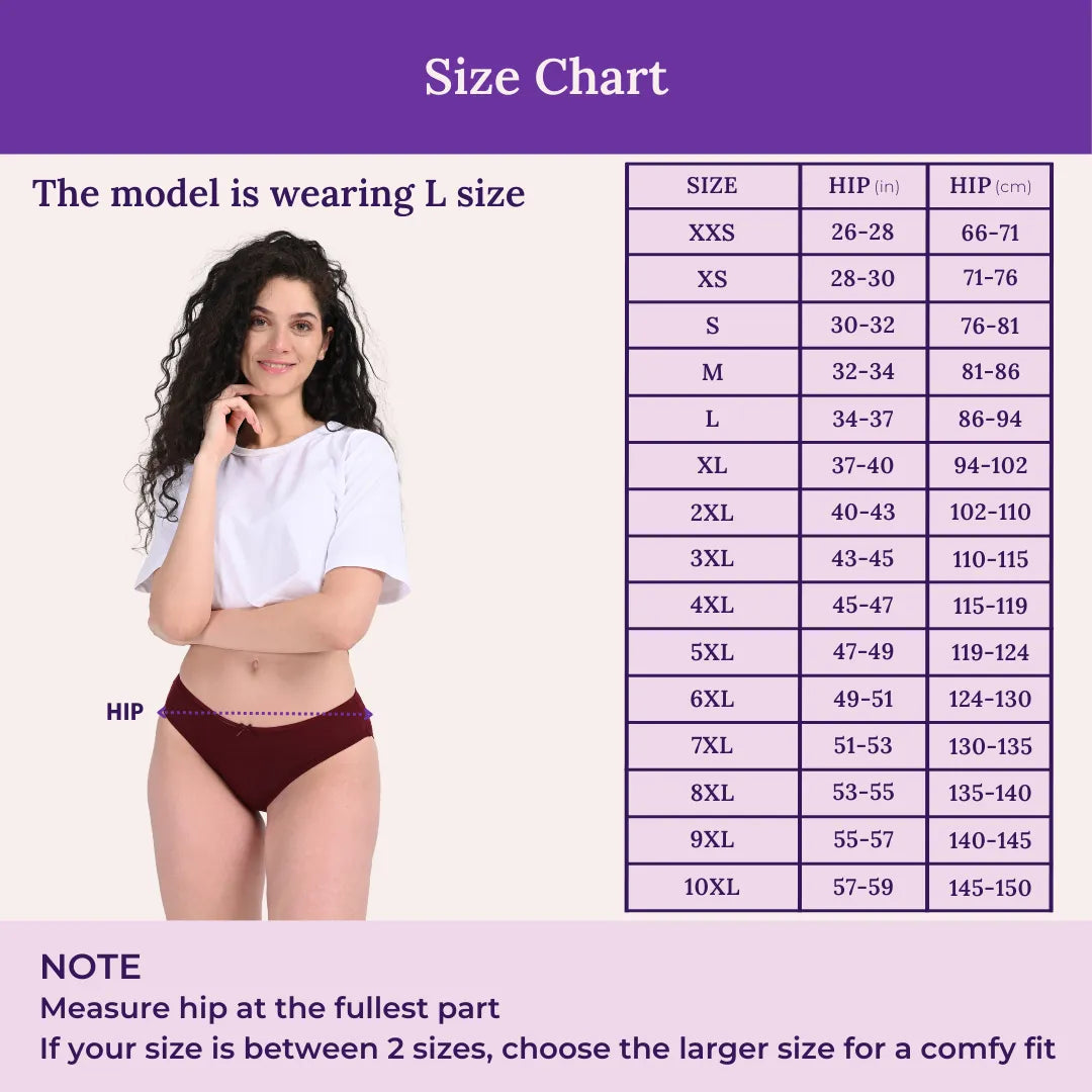 Size Chart For Bikini