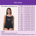 Size Chart For Camisole Adjustable Strap