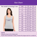 Size Chart For Camisole Wider Strap