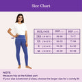 Size Chart For Cotton Leggings - Blue