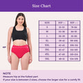 Size Chart For High Waist Cotton Panties