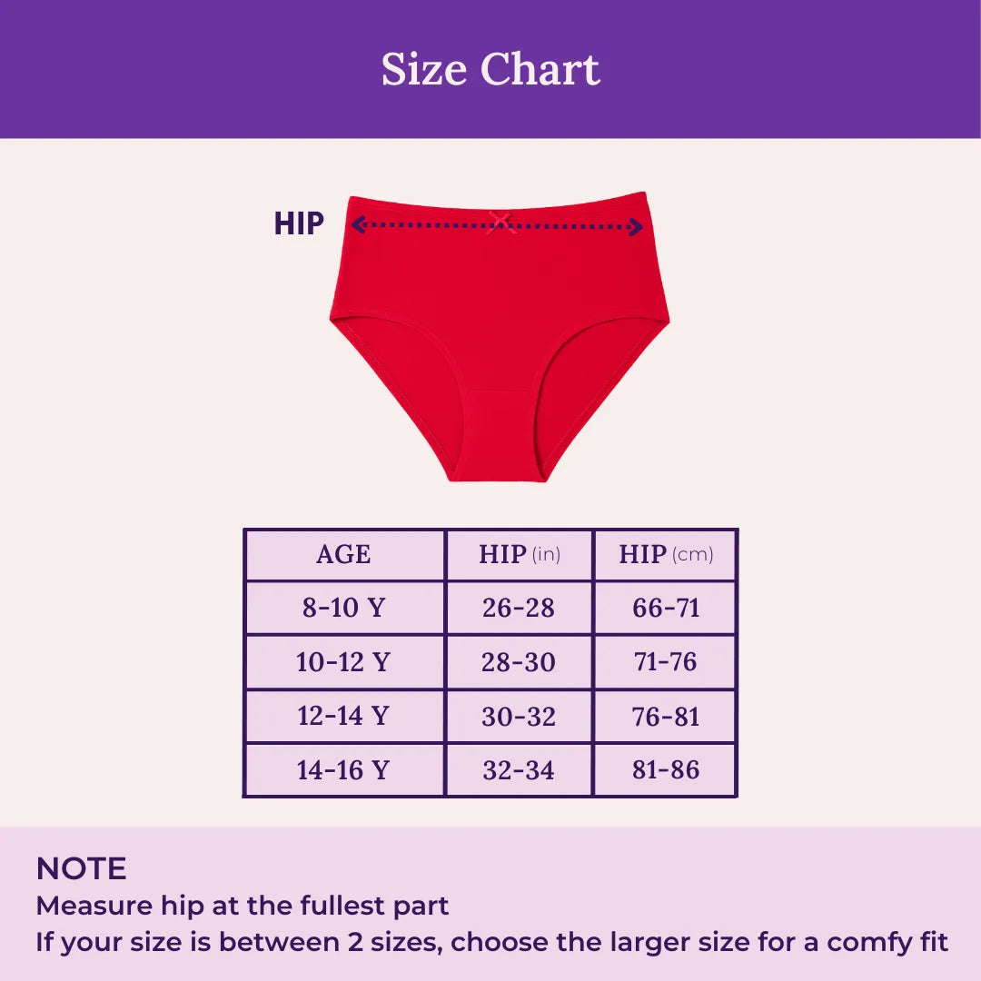 Size Chart For Hipster Panty