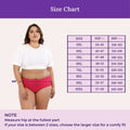 Size Chart For Hipster Panty _ Dark Pink