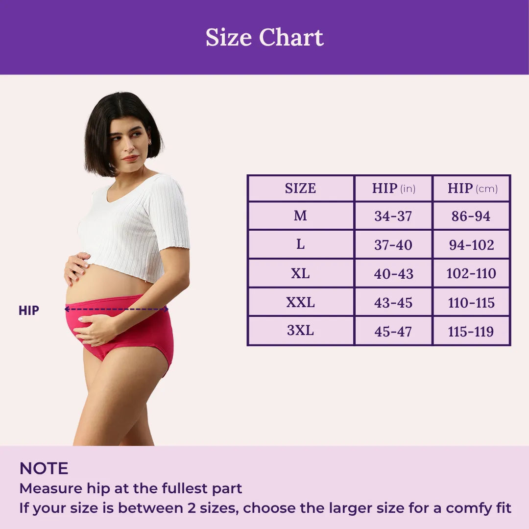 Size Chart For Maternity Hygiene Panty
