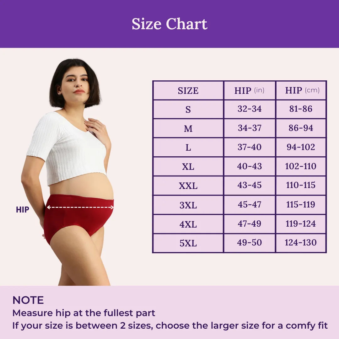 Size Chart For Maternity Panty
