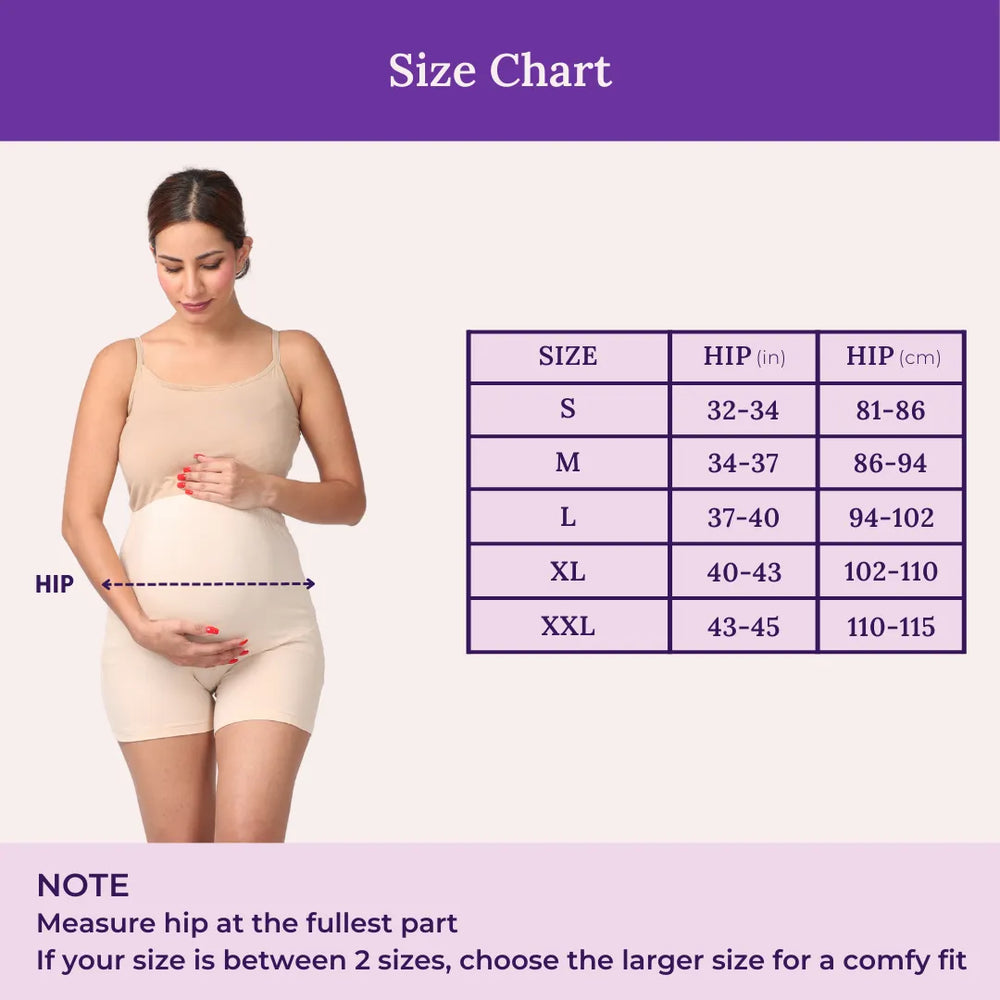 Size Chart For Maternity Under Shorts
