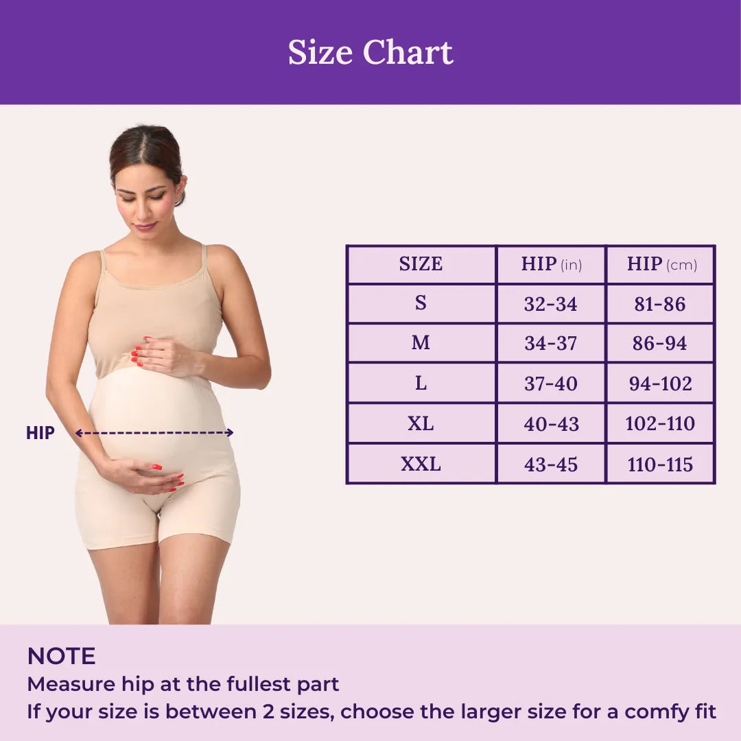 Size Chart For Maternity Under Shorts