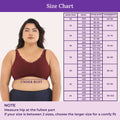 Size Chart For Plus Size Daily Bliss Bra-Steel Grey