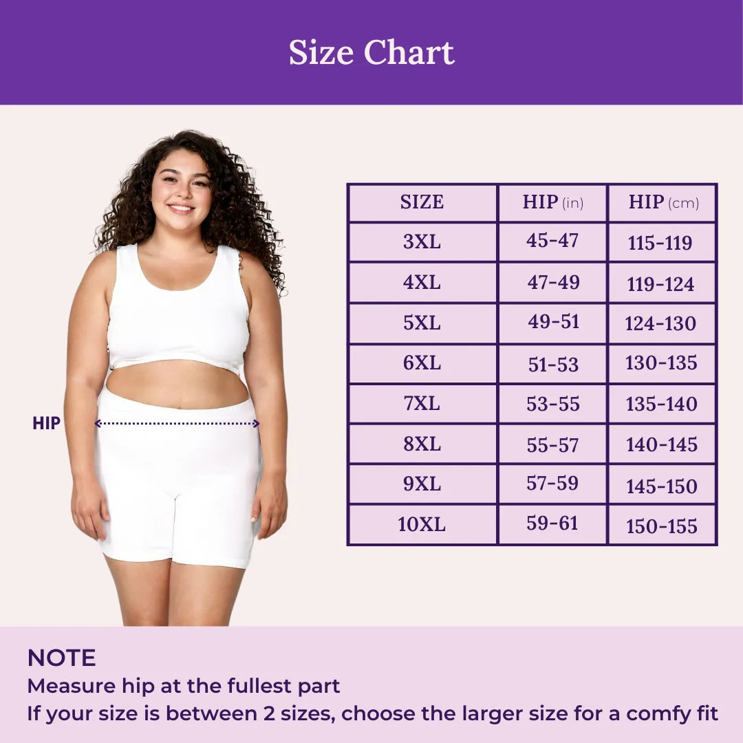 Size Chart For Plus Size Under Shorts