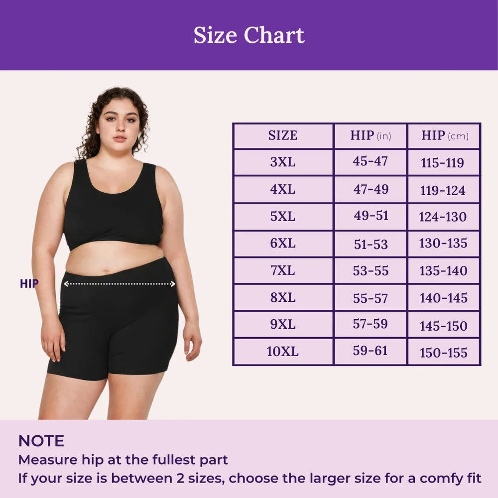 Size Chart For Plus Size Under Shorts
