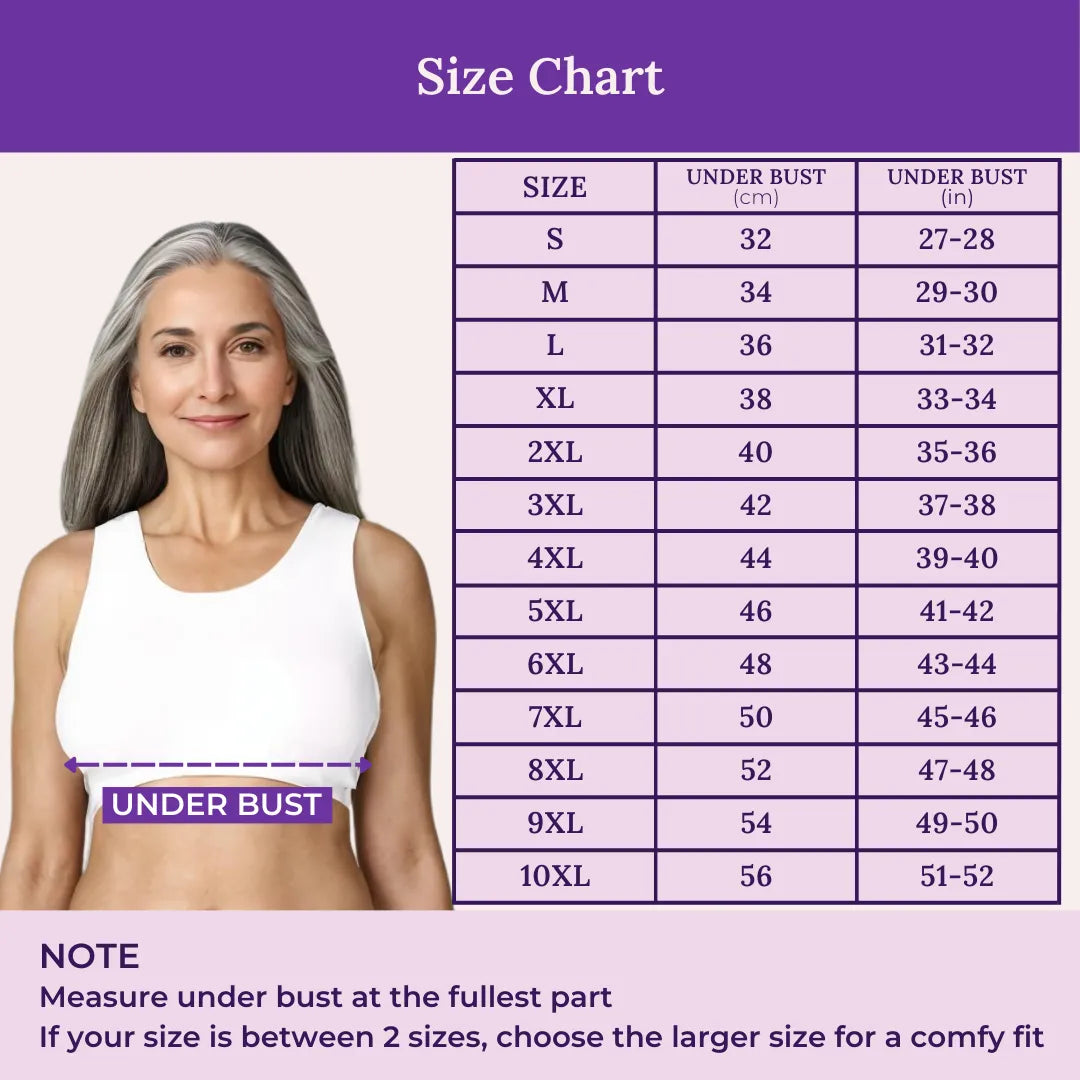 Lounge/Home Bra For Elderly | Non Padded | Non Wired | Racerback | Full Coverage | 3 Pack - Adira