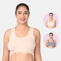 Skin & Grey Sleep Bra / Lounge Bra