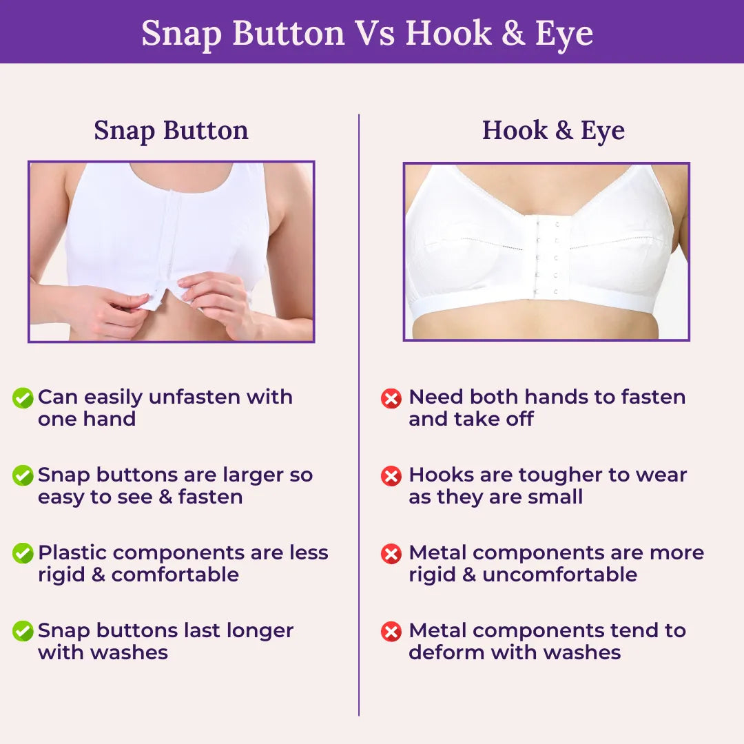 Snap Button Vs Hook & Eye