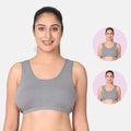 Steel Grey Sleep Bra / Lounge Bra Pack 2