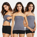 Strapless Top - Steel Grey Pack Of 3