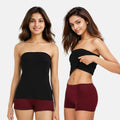 Strapless Tube Top - Black Pack Of 2