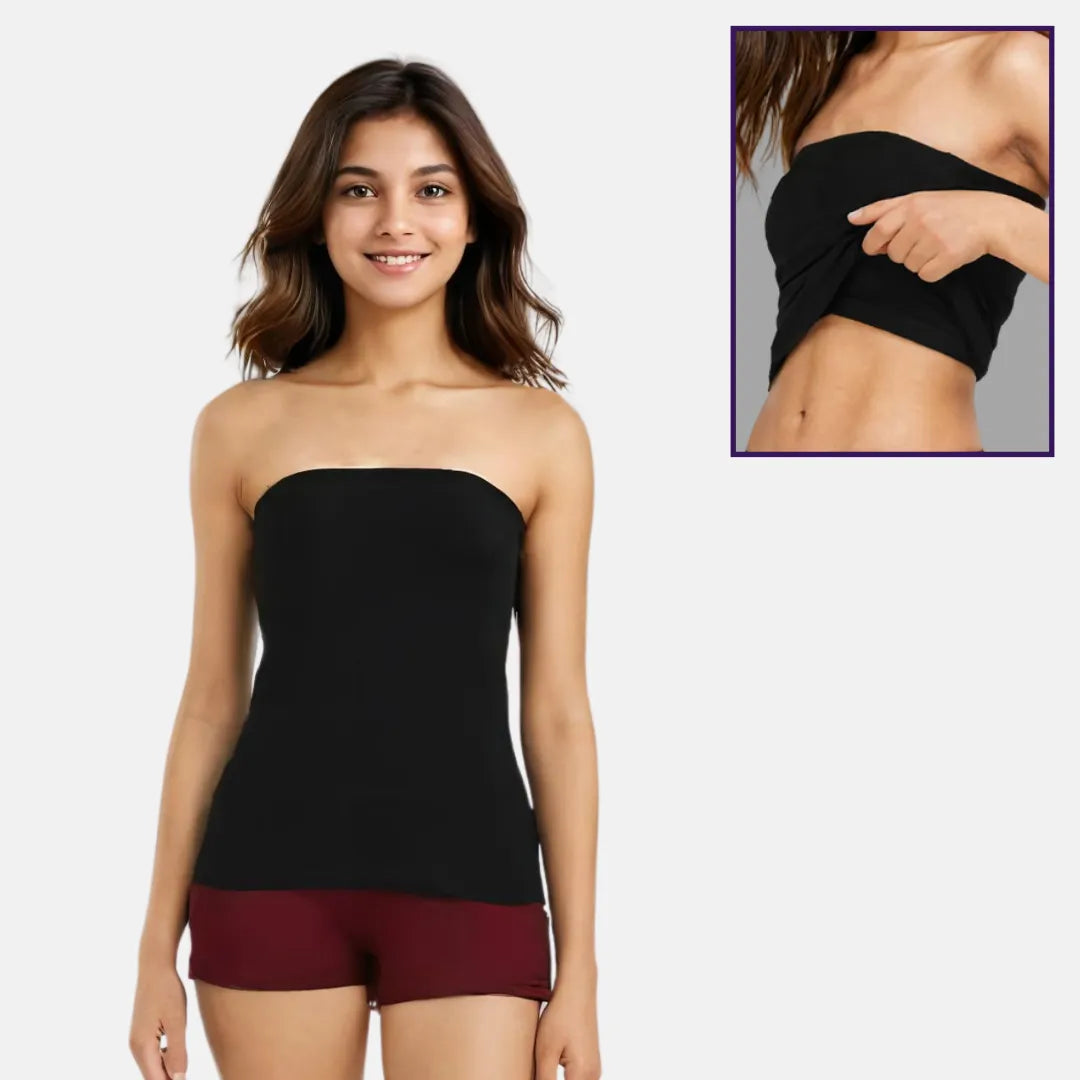 Strapless Top - Black Pack Of 1