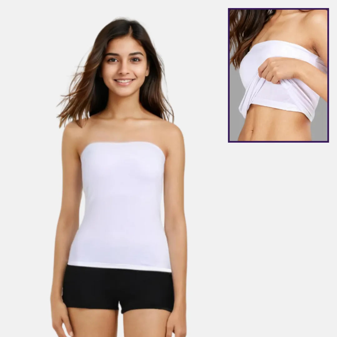 Strapless Top - White Pack Of 1
