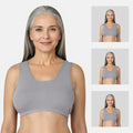 Lounge/Home Bra For Elderly | Non Padded | Non Wired | Racerback | Full Coverage | 3 Pack - Adira