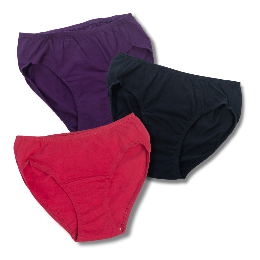 Teen LeakProof Daily Wear Panties | Brief Fit | Perfect For Unpredictable Periods | 3 Pack