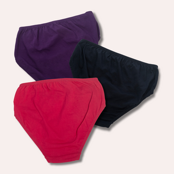 LeakProof Daily Wear Panties | Brief Fit | Perfect For Unpredictable Periods | 3 Pack