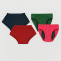 Teen Panties During Periods Navy Blue, Maroon, Green & Dark Pink