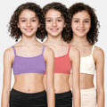 Teenager Bra Lavender, Light Coral & Skin