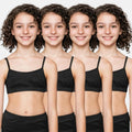 Training Bras For Girls Black Pack Of 4
