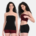 Tube Camisole Wine & Black