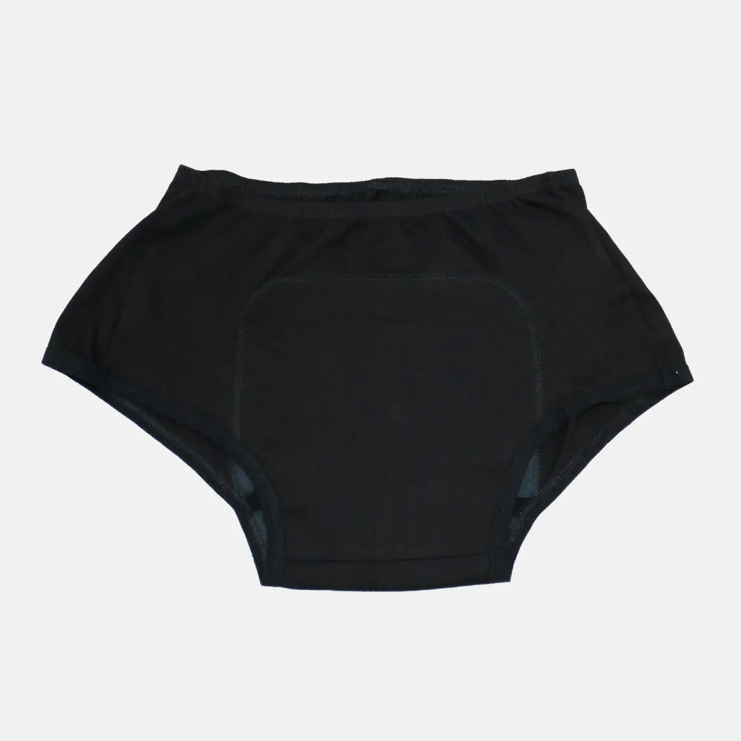 Tween Boxer Panties For Periods Black Pack Of 1