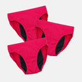 Tween Panties For Periods Dark Pink Pack Of 3