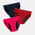 Tween Panties For Periods Navy Blue, Maroon & Dark Pink