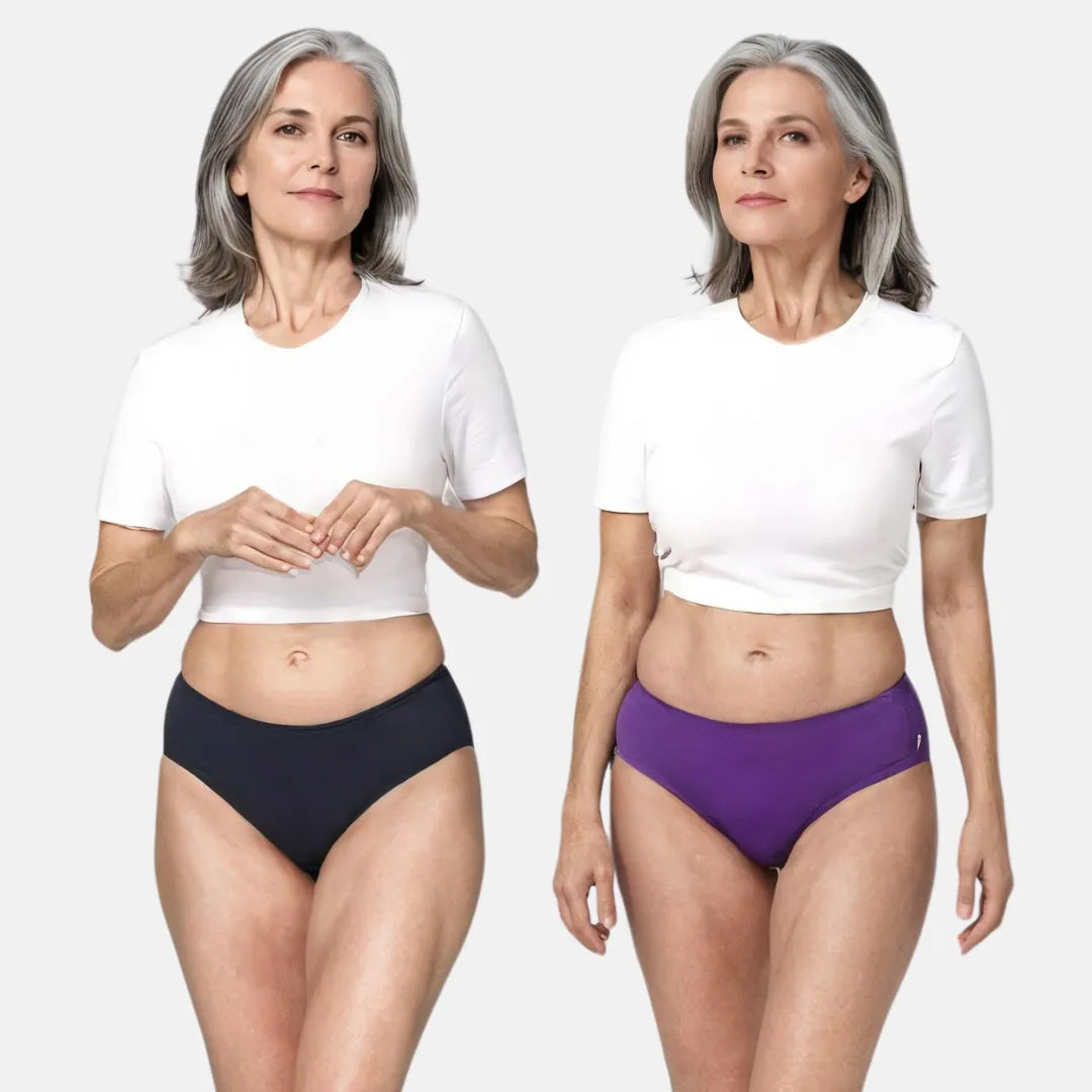 Urinary Incontinence Panties Navy Blue & Magenta
