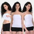 White Tube Top Pack Of 3