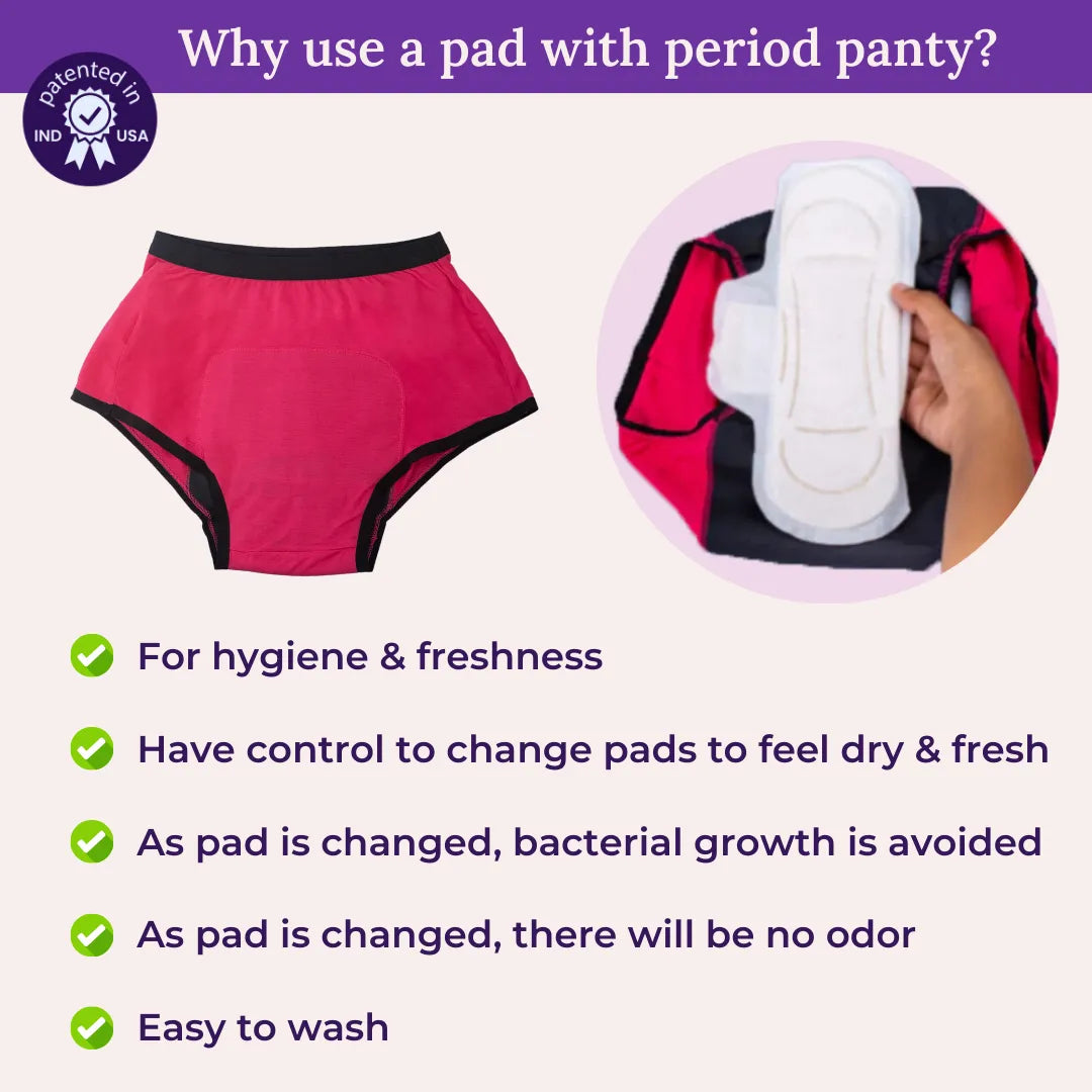 Why use a pad with period panty?