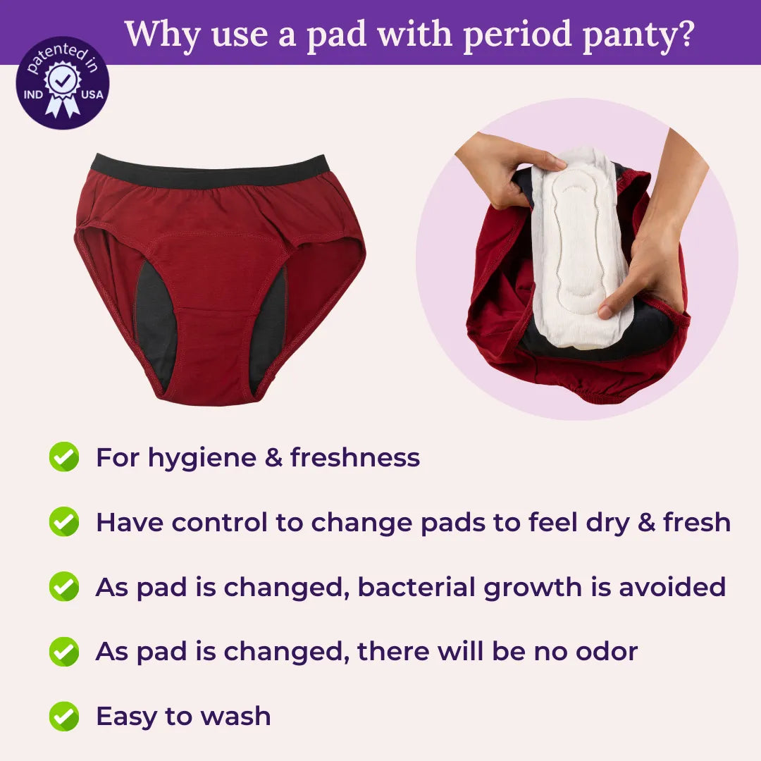Why use a pad with period panty?