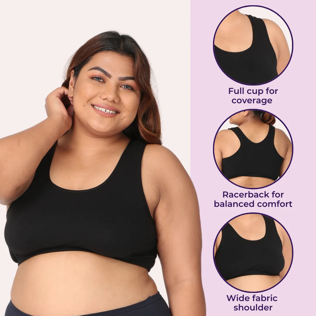 Wireless Plus Size Sleep Bra / Plus Size Lounge Bra