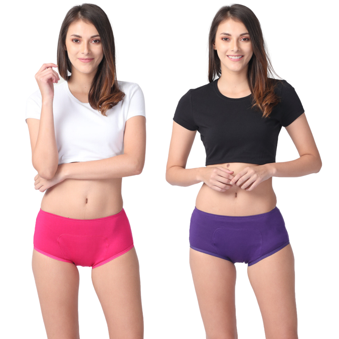 Women Panties During Periods Dark Pink & Magenta