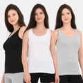 Women Inner Wear Top Black, White & Grey