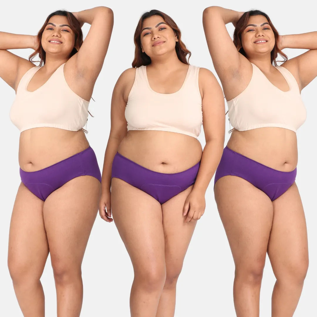 Women Period Panty Reusable Magenta Pack Of 3