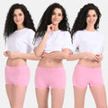 Womens Shorts Underwear Light Pink Pack Of 3