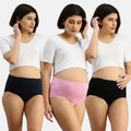 pregnancy panties Navy Blue, Light Pink & Black