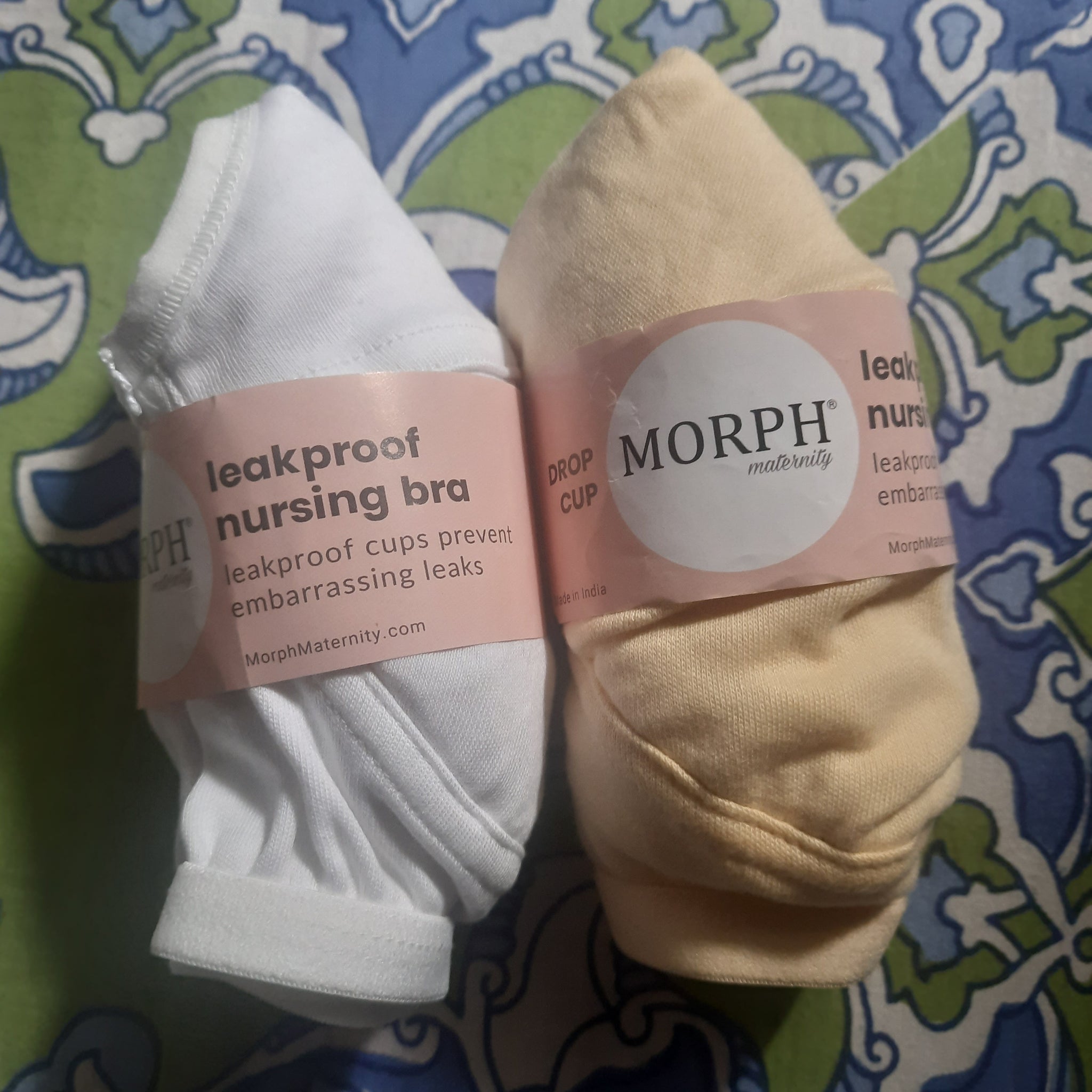 Buy Morph, Leakproof Nursing Bra for Feeding Baby, Bra for Feeding Moms, Non-Padded Wire, Pull Over Cup for Easy Feeding, Skin Friendly Cups  Prevents Leaks