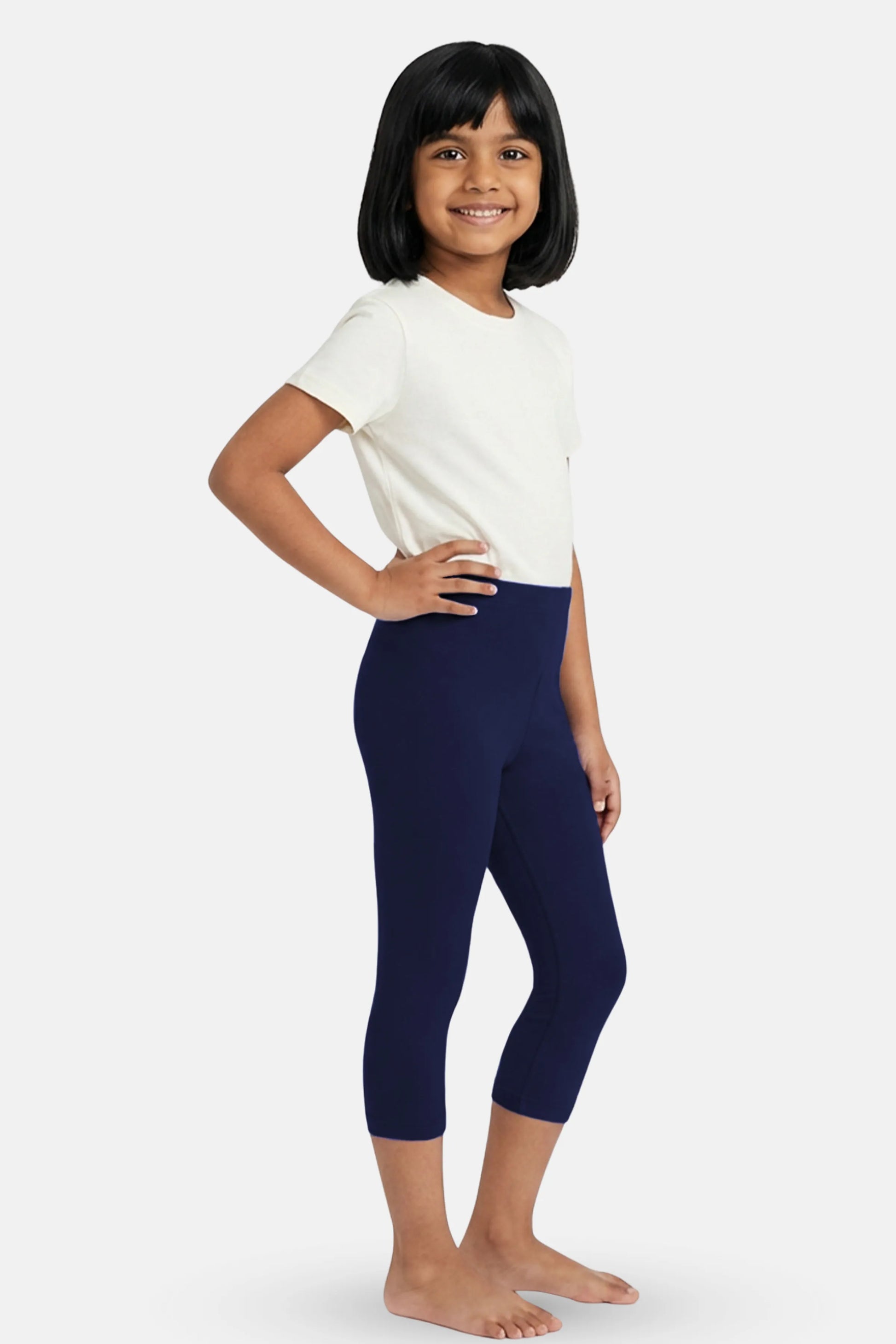 Girls_Classic_3_4_Length_Leggings_Navy_Blue