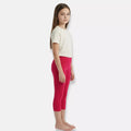 3/4 Length Leggings For Teens-Dark Pink