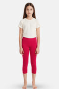 cropped leggings for teen girls - feature image - Dark pink