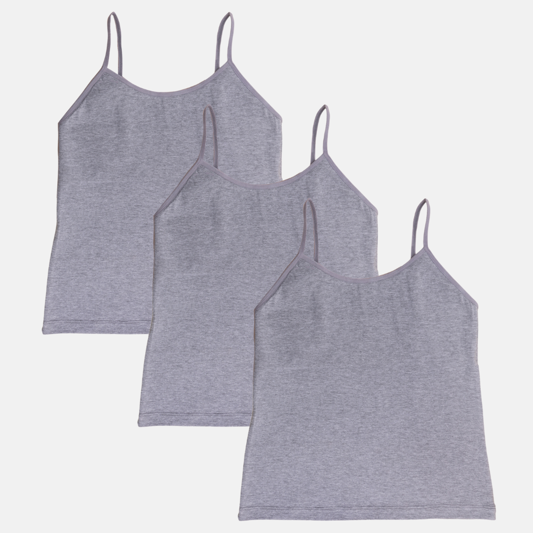 Adira Padded Camisole Top Grey Pack Of 3