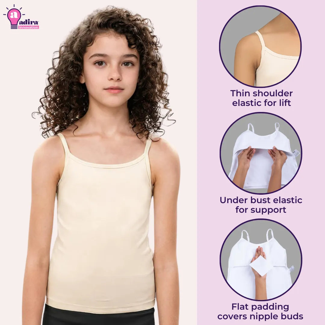 Inbuilt Bra Camisole Lavender & Mustard
